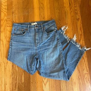 Madewell High-Rise Slim Crop Boyjean Size 29